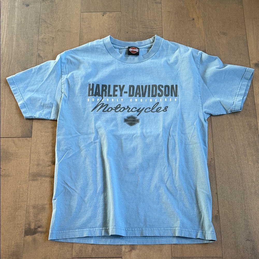 Vintage Harley Davidson Bahamas Bikers Paradise Motorcycle Shirt Y2K Large